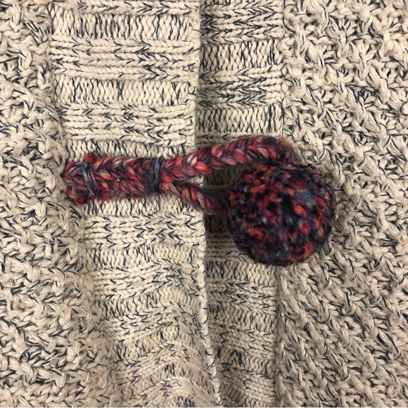 Anthropologie HWR Mormor Pom Pom Cardigan Marbled Size M - Picture 9 of 10